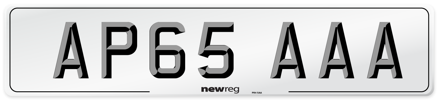 AP65 AAA Number Plate from New Reg